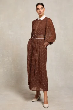 Annabel Pleated Maxi Dress