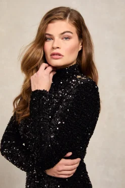 Cara Sequin Maxi Dress