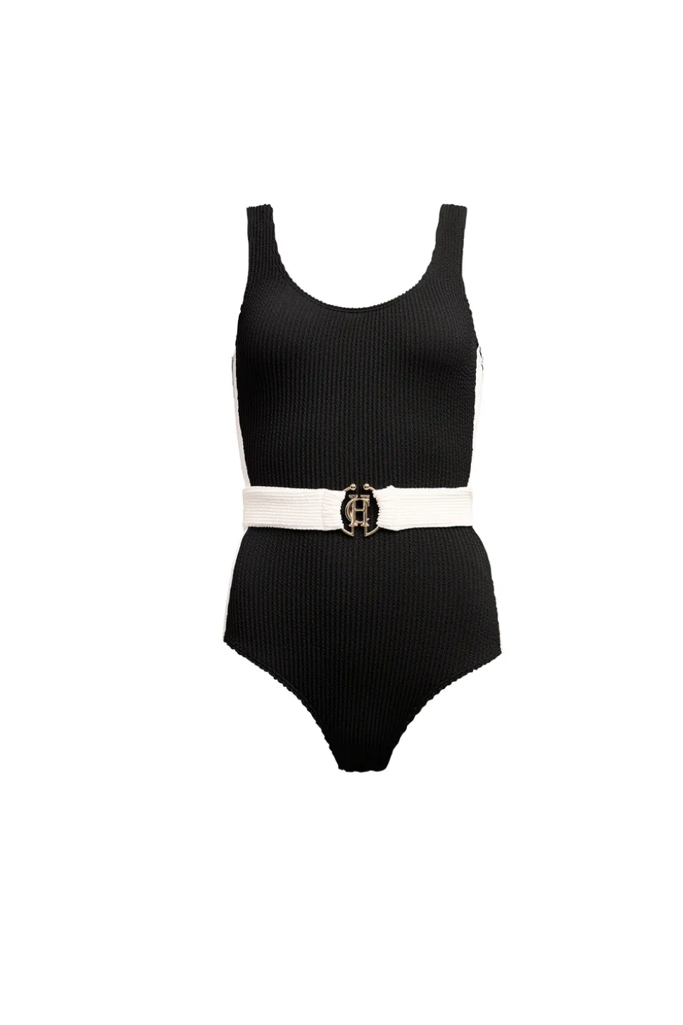Classic Belted Swimsuit