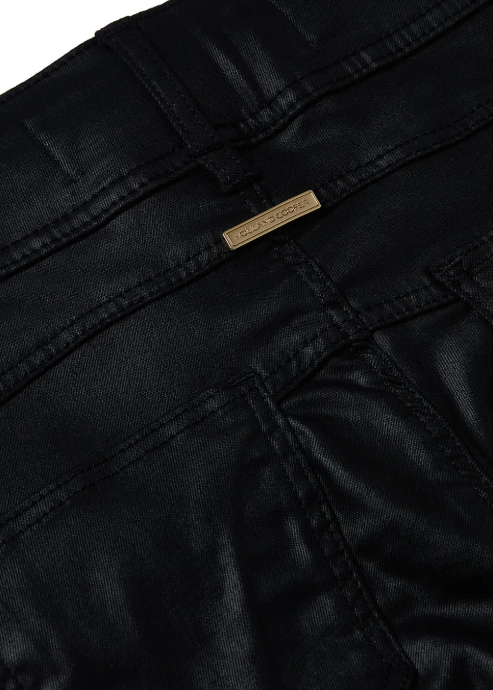 Coated Biker Jean