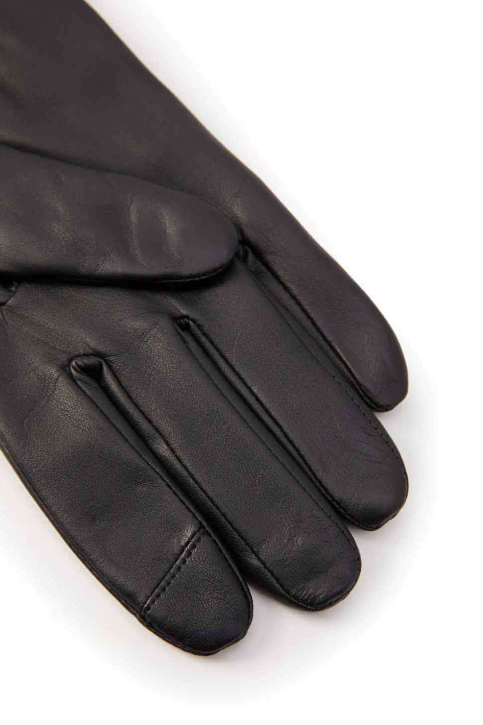 Contrast Leather Gloves