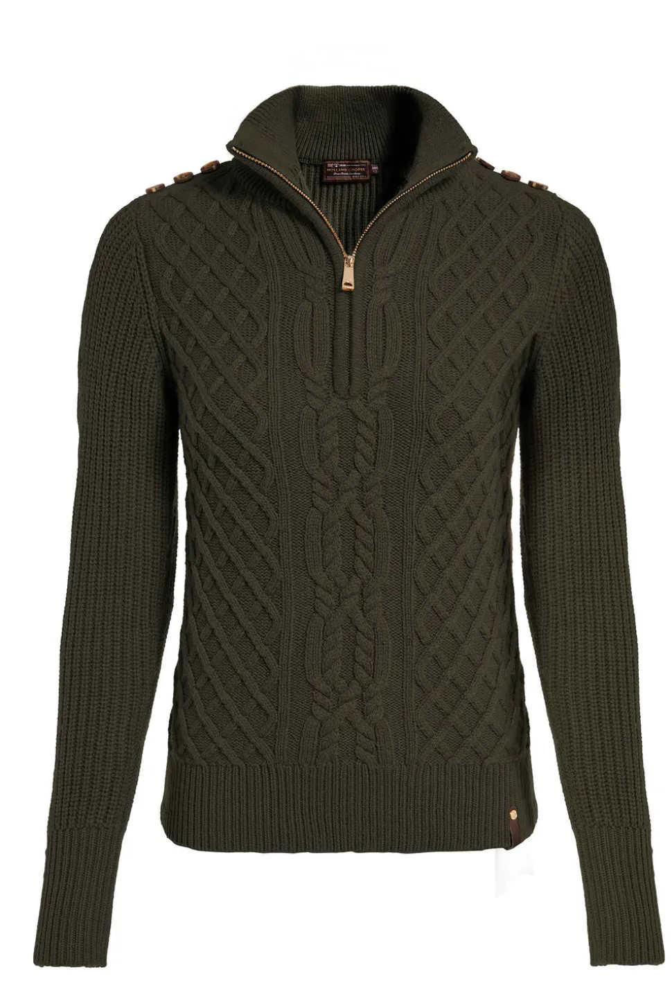 Country Cable Quarter Zip Knit