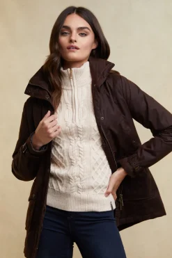 Country Cable Quarter Zip Knit