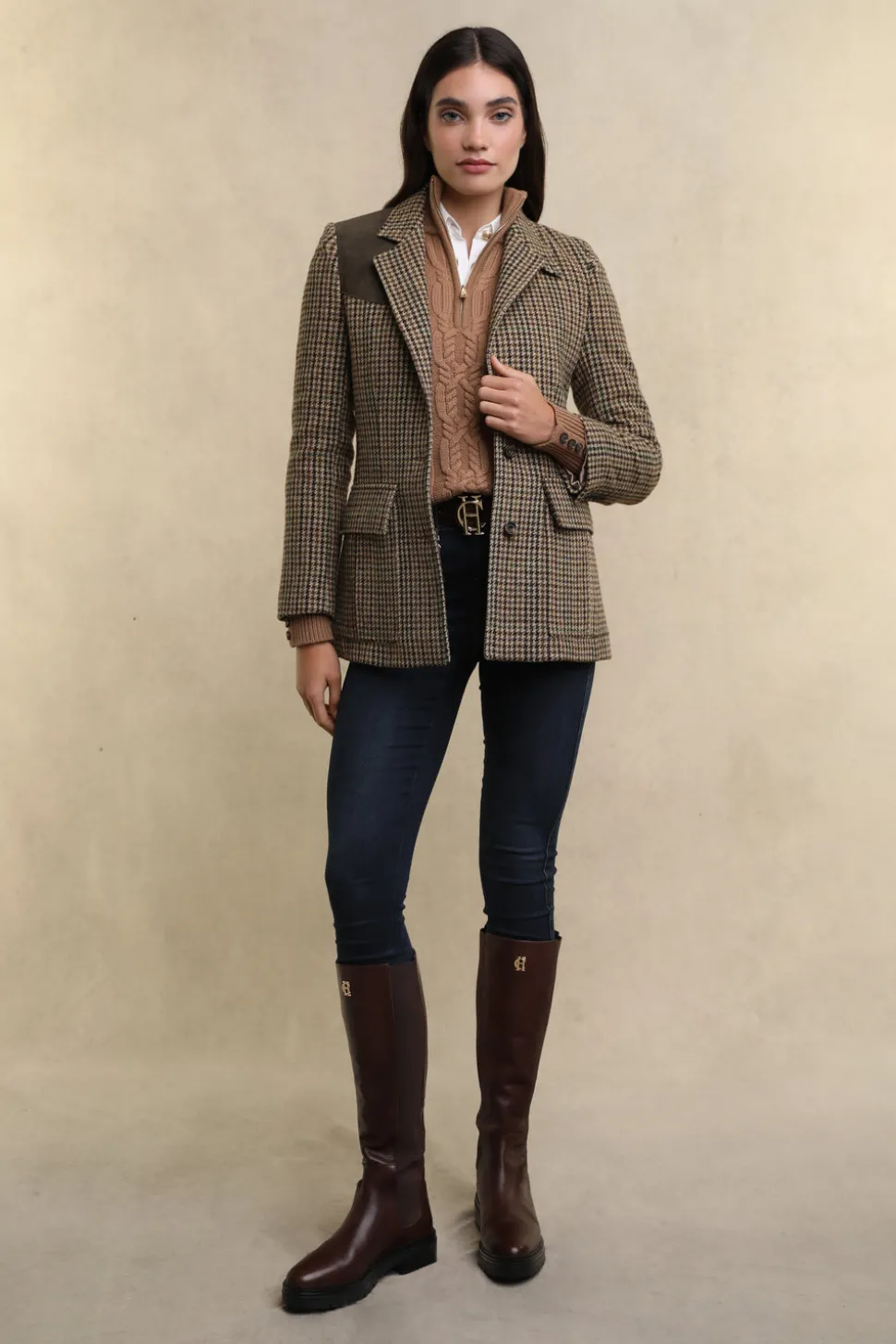 Country Cable Quarter Zip Knit