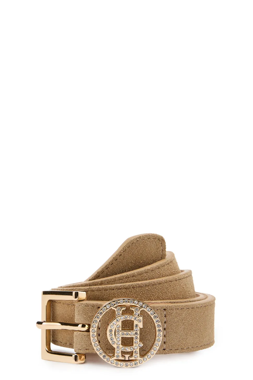 Crystal Slim Logo Belt
