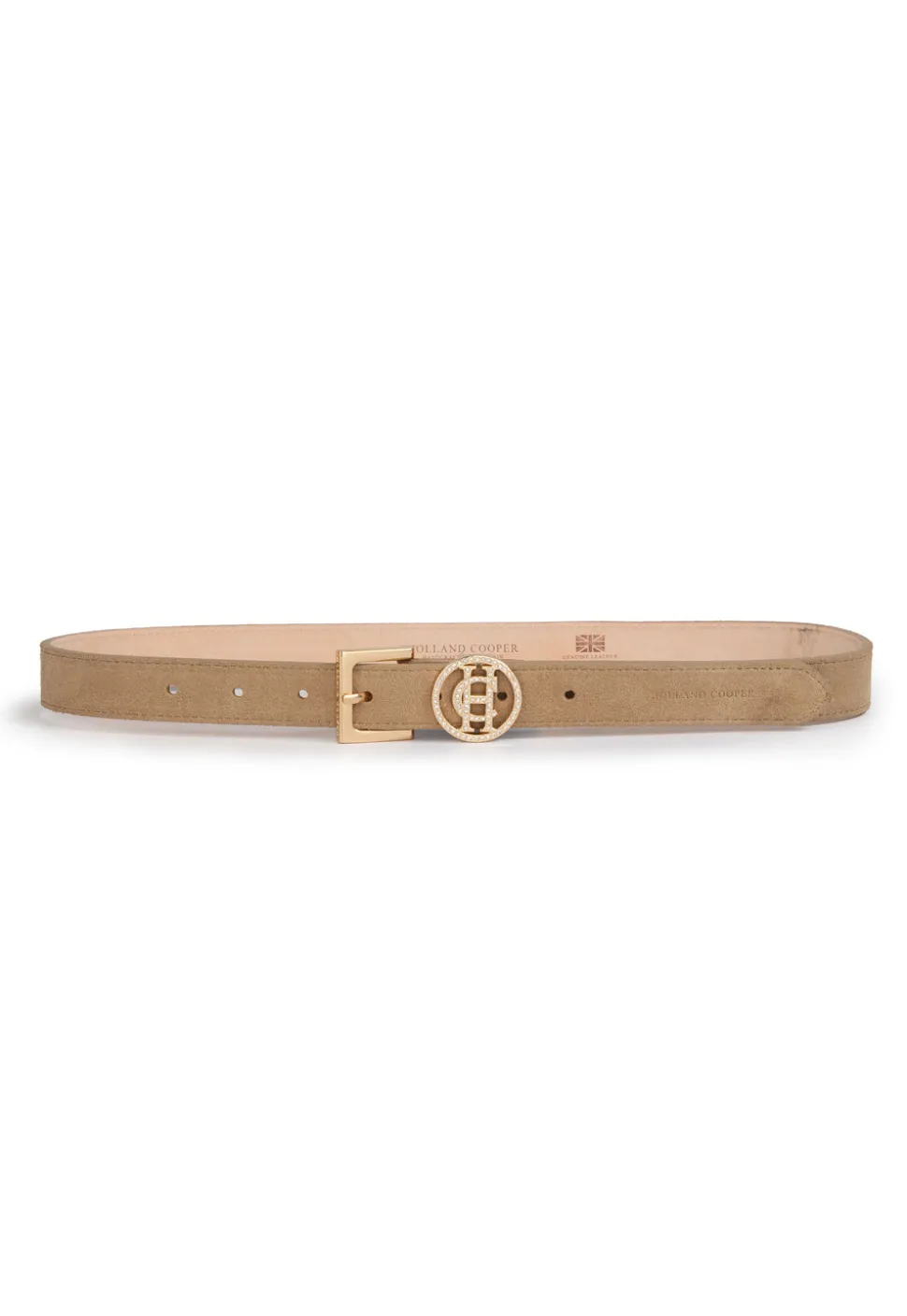 Crystal Slim Logo Belt