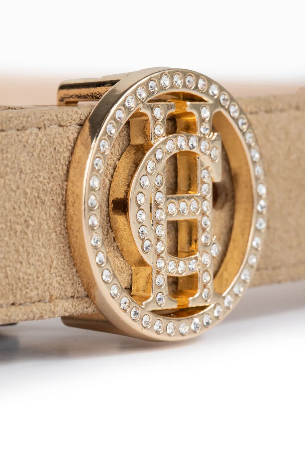 Crystal Slim Logo Belt