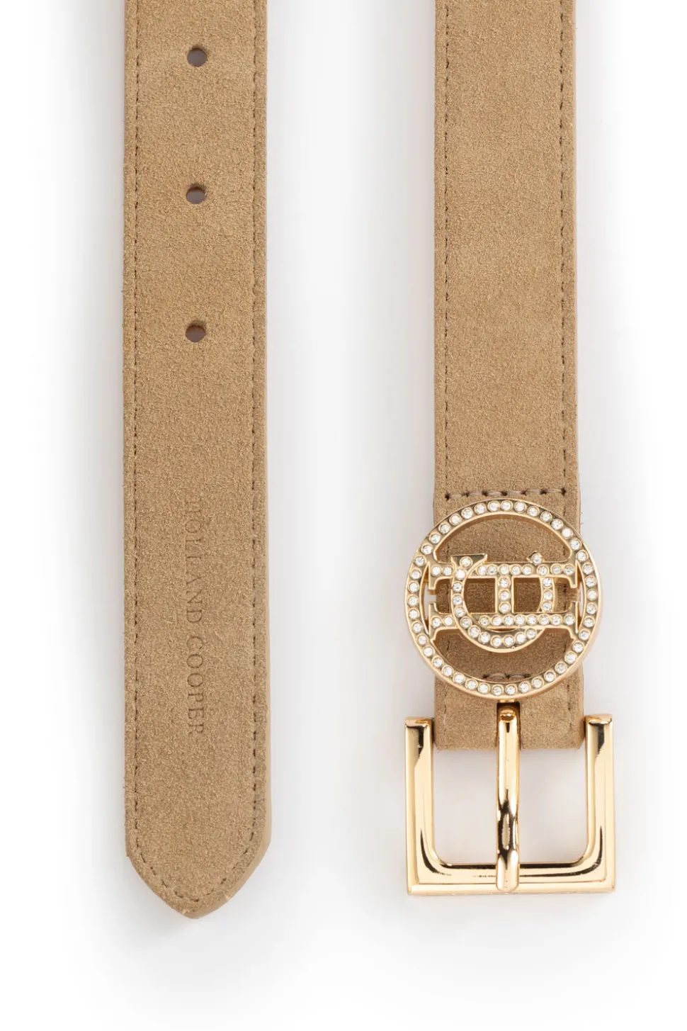Crystal Slim Logo Belt