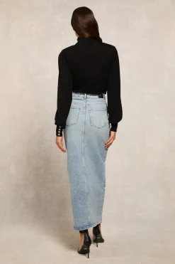 Denim Maxi Skirt