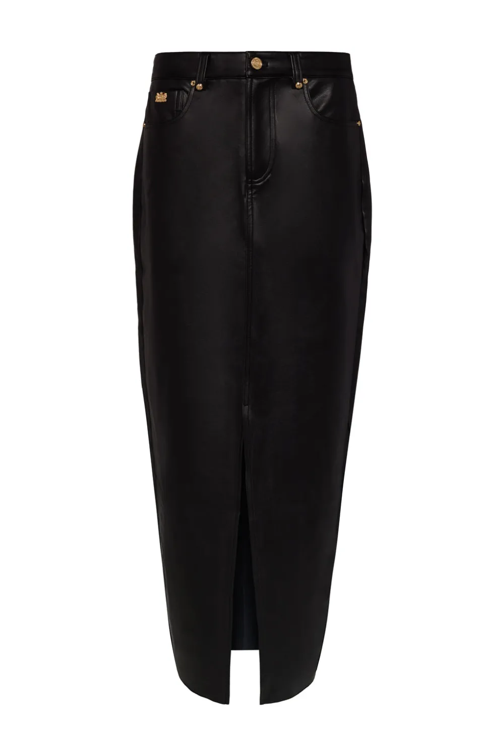 Faux Leather Maxi Skirt