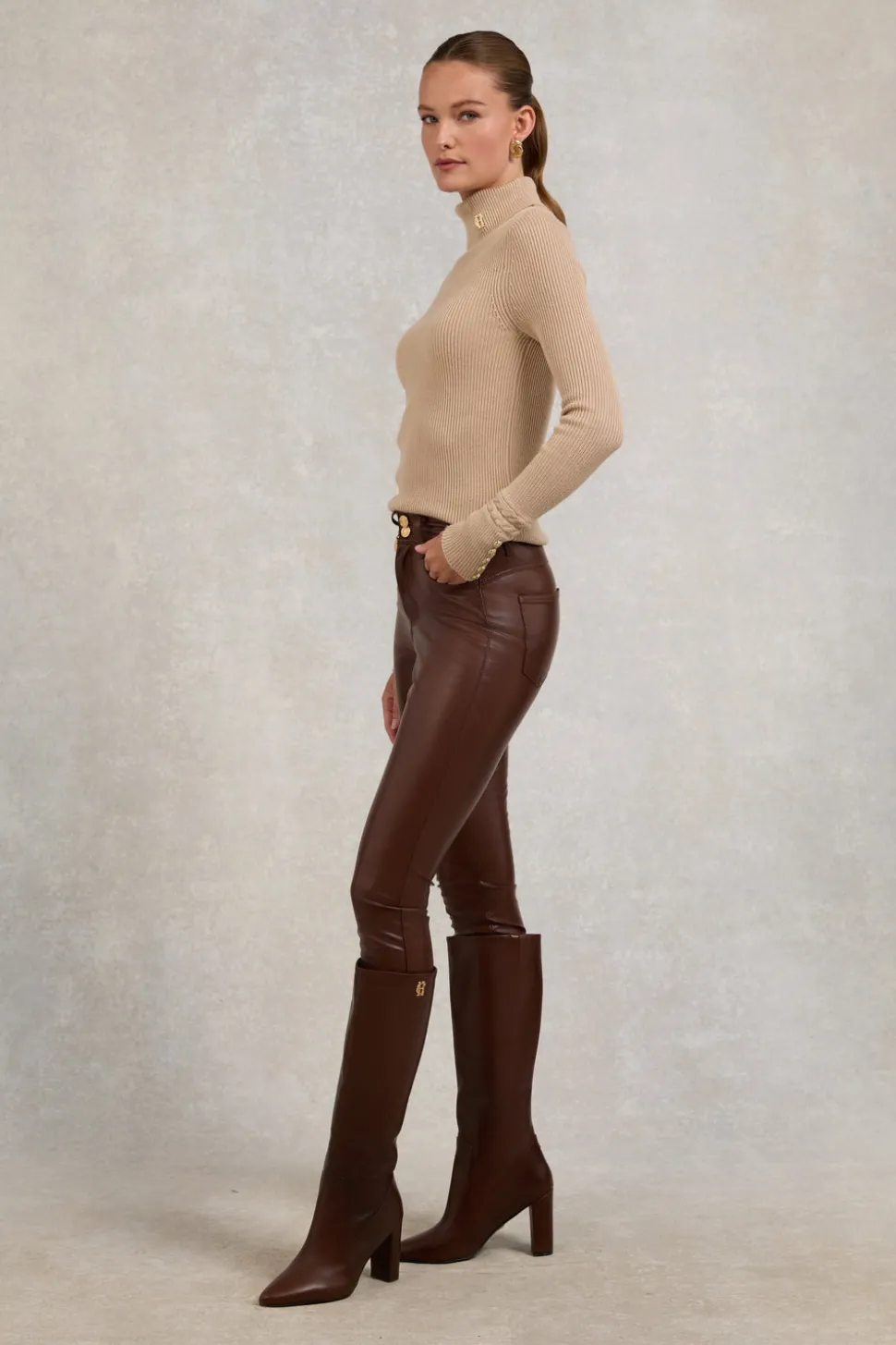 Faux Leather Skinny Jean