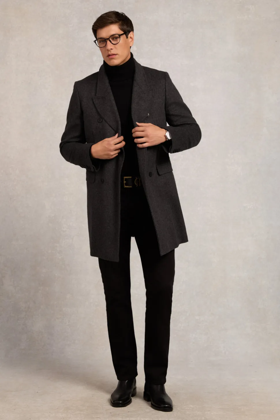 Fine Roll Neck Knit