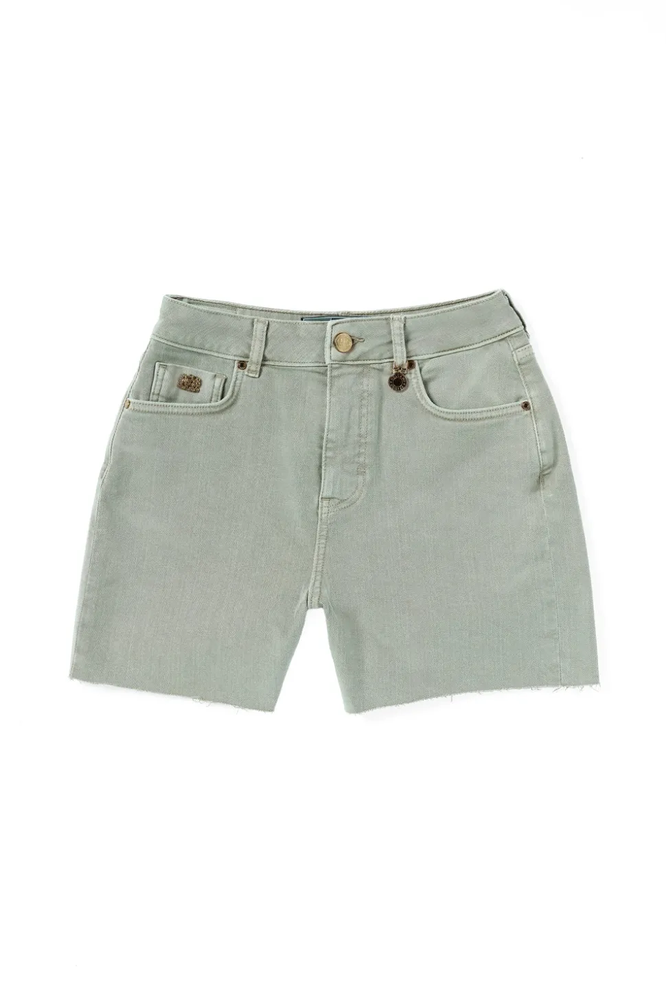 High Rise Denim Short