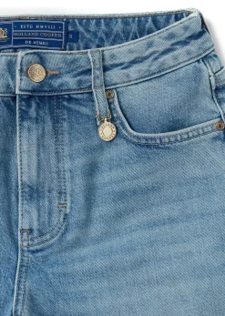 High Rise Denim Short