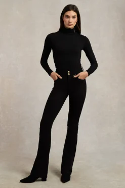High Rise Flared Jean