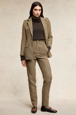 High Waisted Peg Trouser