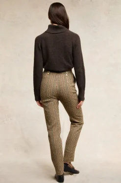 High Waisted Peg Trouser