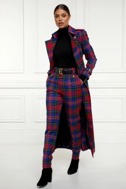High Waisted Peg Trouser