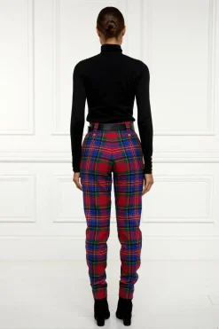High Waisted Peg Trouser