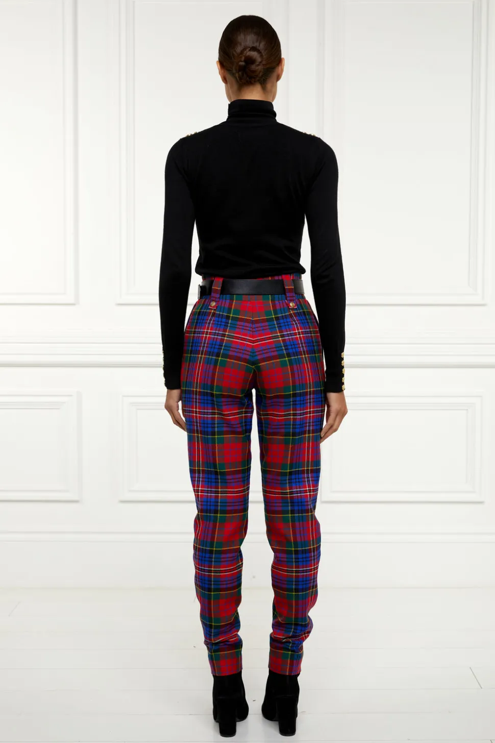 High Waisted Peg Trouser