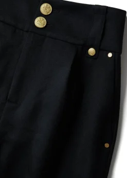 High Waisted Peg Trouser