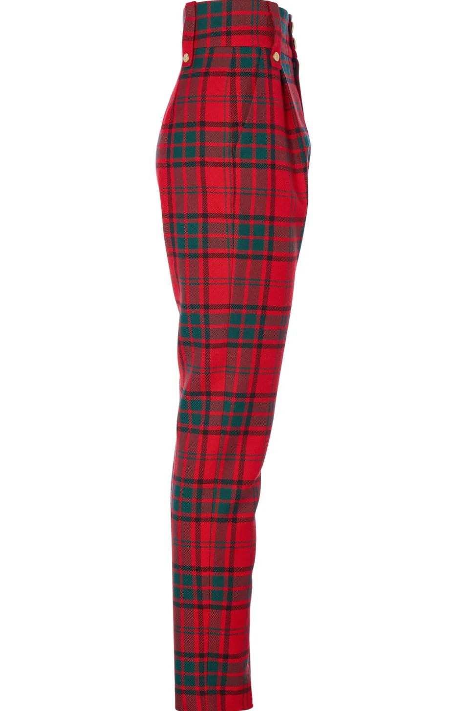 High Waisted Peg Trouser