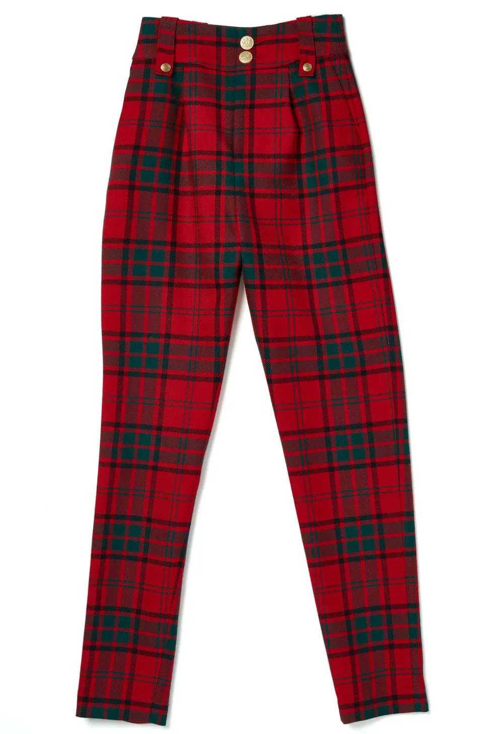 High Waisted Peg Trouser