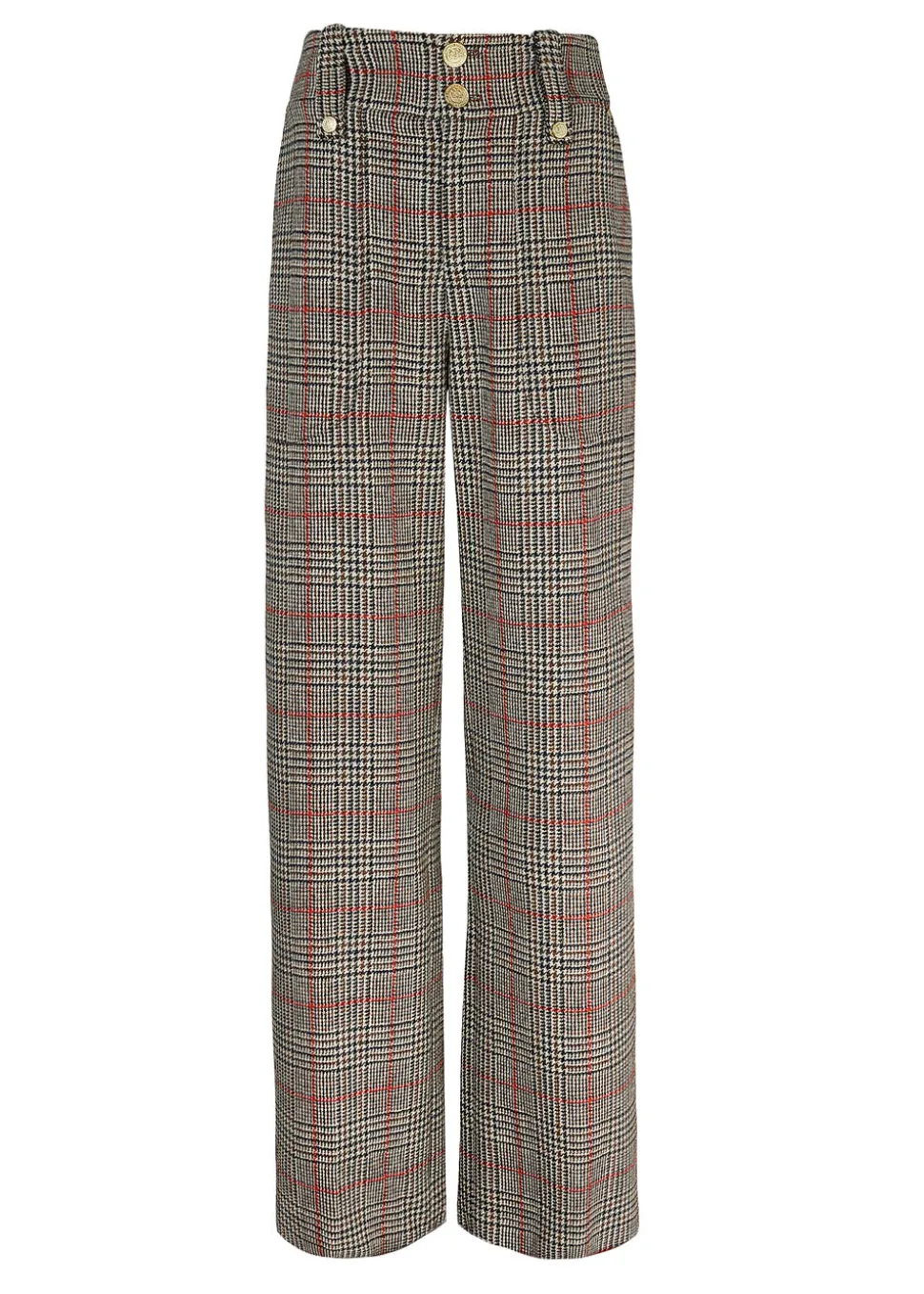 High Waisted Straight Trouser
