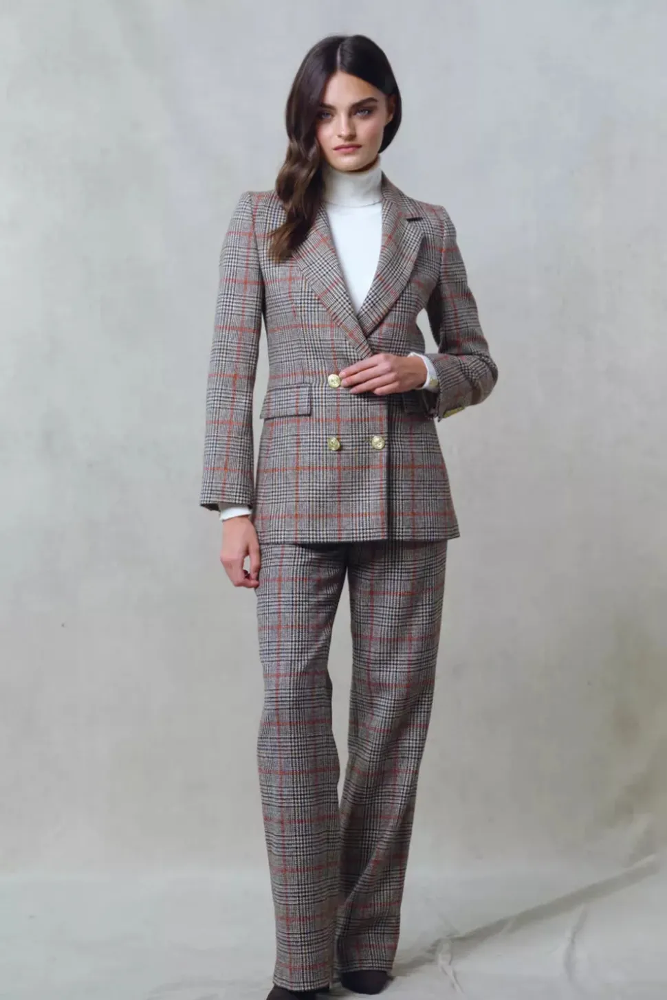 High Waisted Straight Trouser