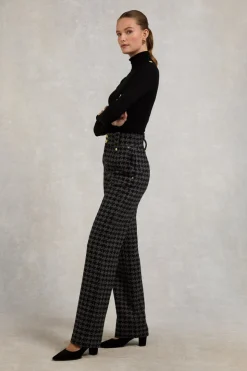 High Waisted Straight Trouser