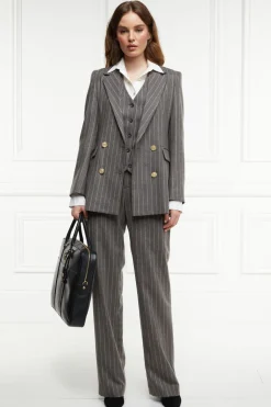 High Waisted Straight Trouser