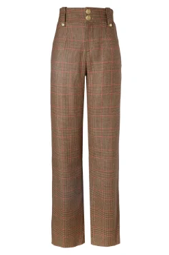 High Waisted Straight Trouser