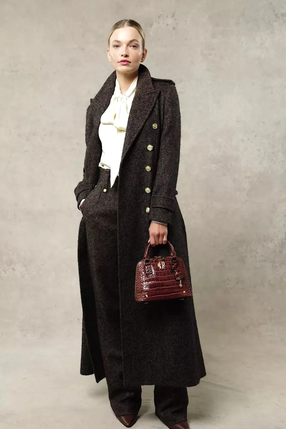 High Waisted Straight Trouser