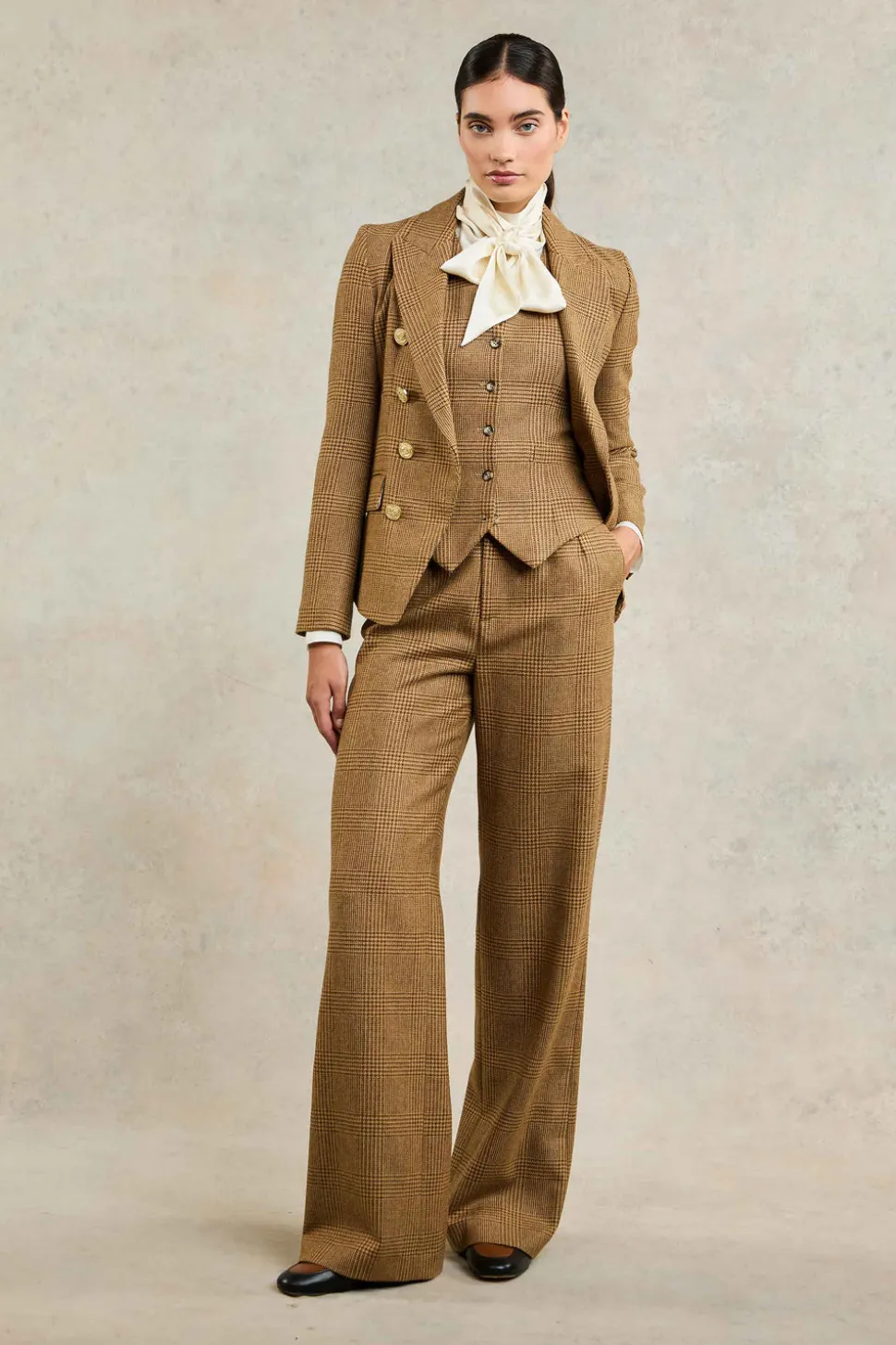 High Waisted Straight Trouser