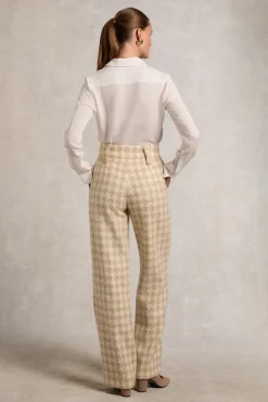 High Waisted Straight Trouser