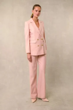 High Waisted Straight Trouser