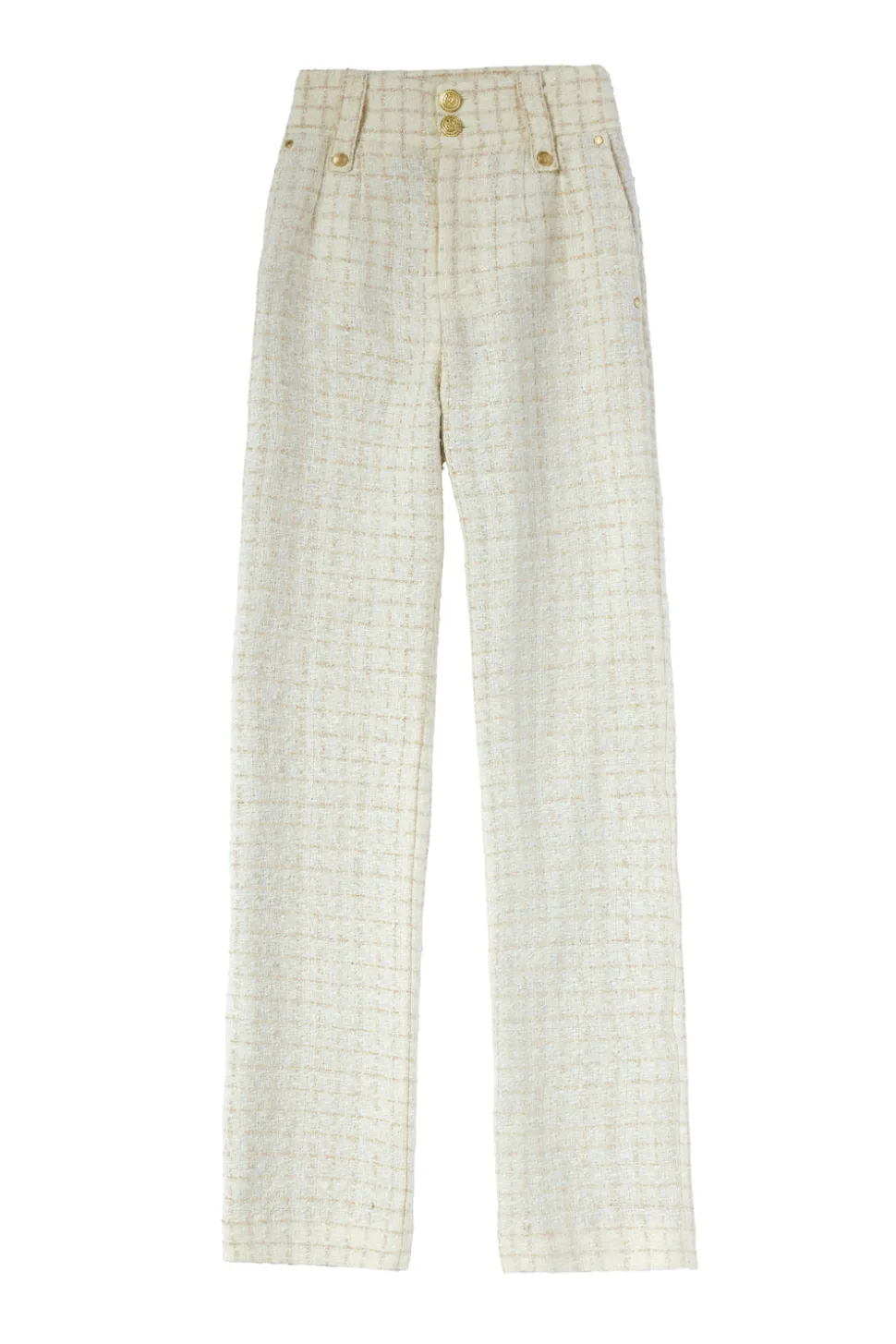 High Waisted Straight Trouser