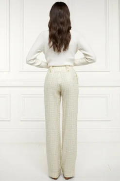 High Waisted Straight Trouser