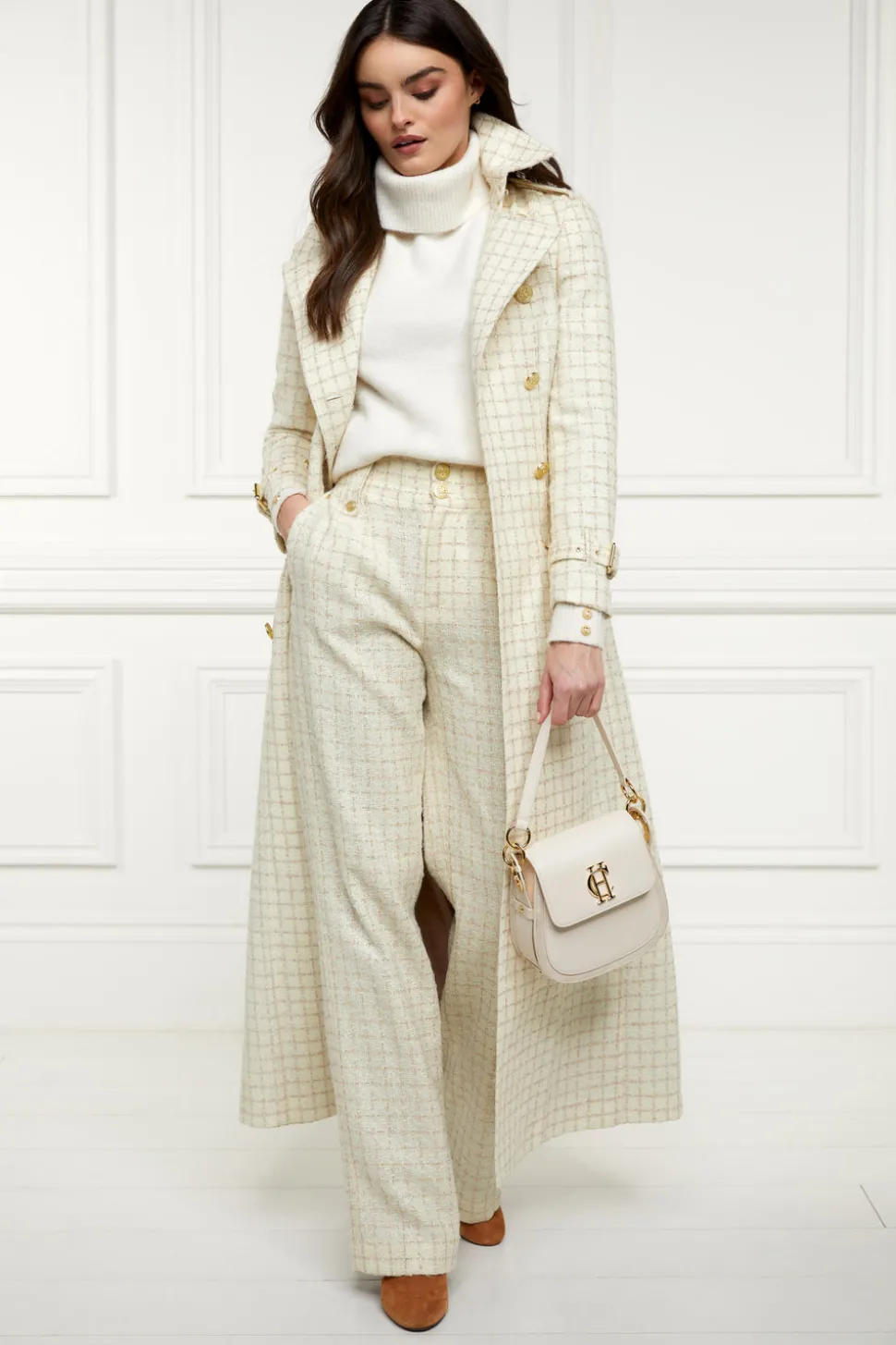 High Waisted Straight Trouser