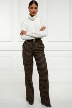 High Waisted Straight Trouser