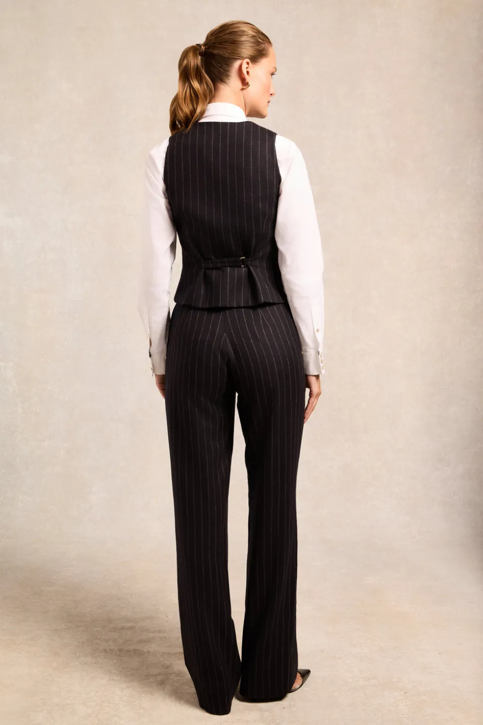 High Waisted Straight Trouser