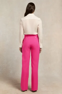 High Waisted Straight Trouser