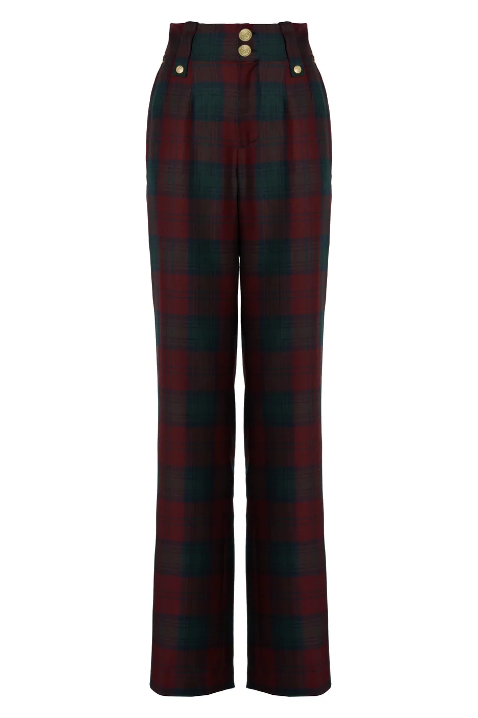 High Waisted Straight Trouser
