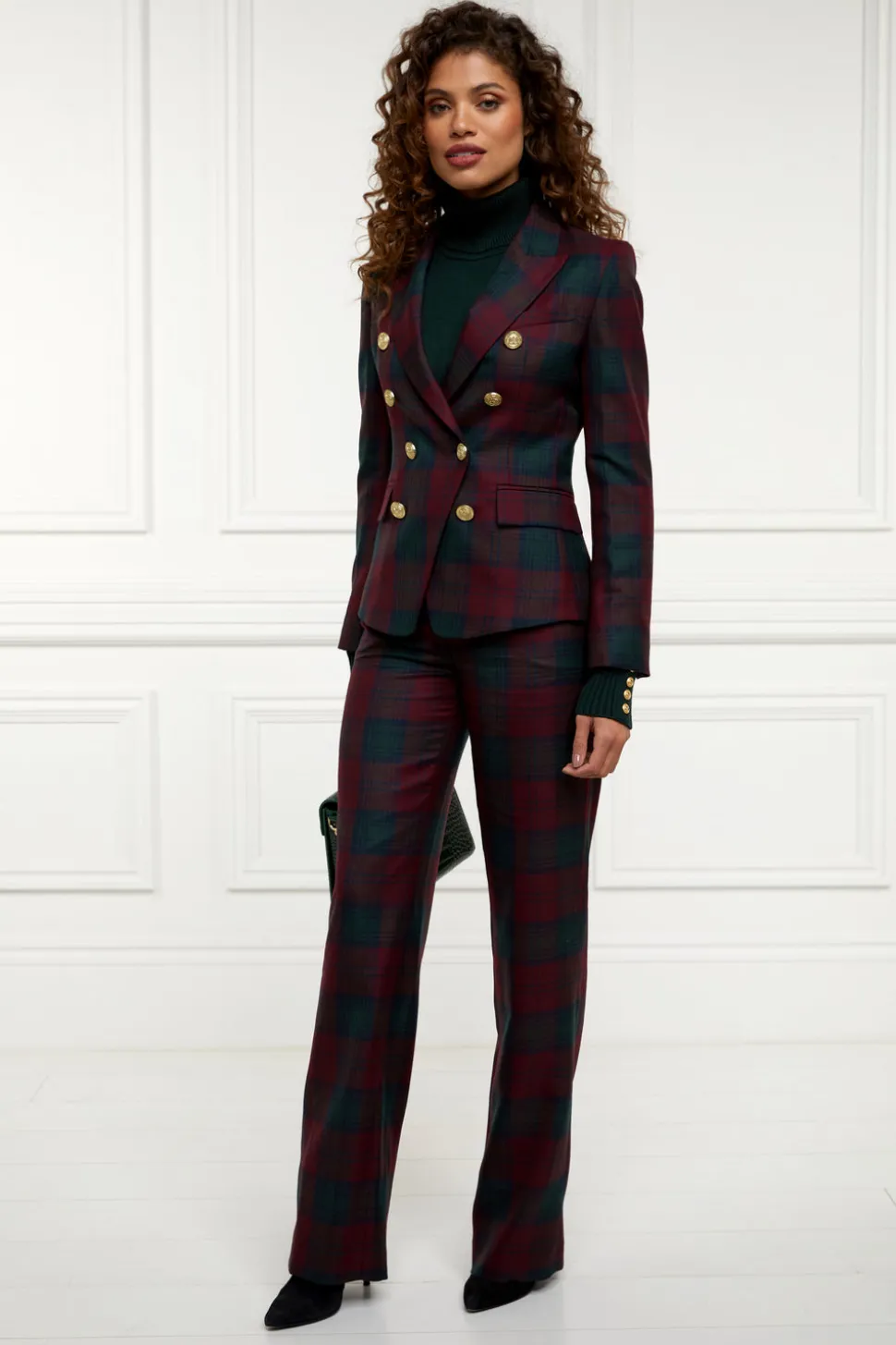 High Waisted Straight Trouser