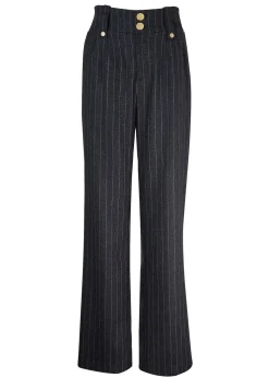 High Waisted Straight Trouser