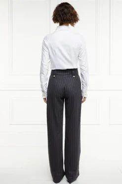 High Waisted Straight Trouser