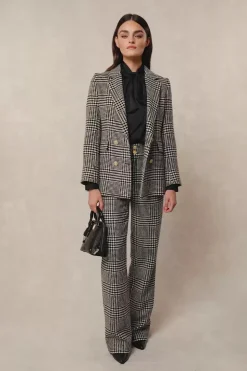 High Waisted Straight Trouser