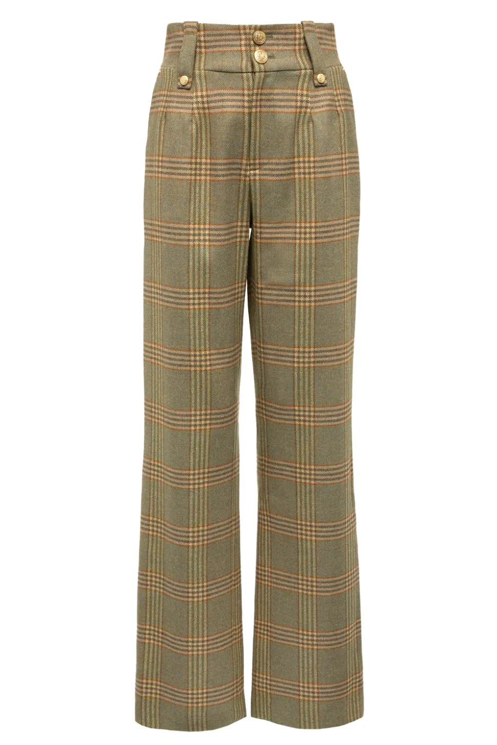 High Waisted Straight Trouser