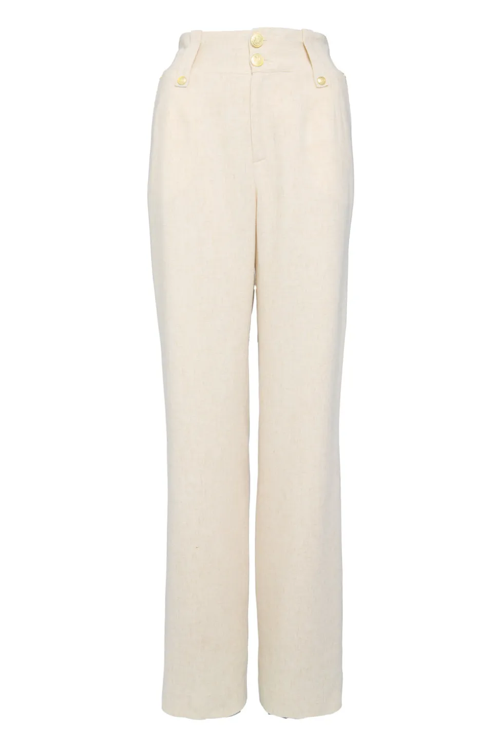 High Waisted Straight Trouser