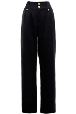 High Waisted Straight Trouser